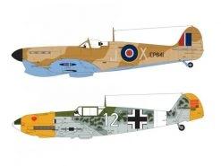 AIRFIX Bausatz Set Spitfire MkIa & Meserschmitt Bf109E-4 1:48