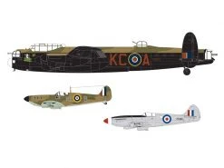 AIRFIX Bausatz Set Avro Lancaster B & 2 Spitfire 1:72