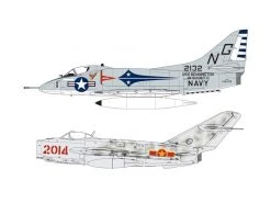 AIRFIX Bausatz Set Mig 17 & Douglas Skyhawk 1:72