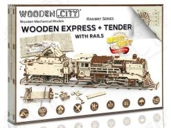 WOODEN.CITY Bausatz Wooden Express + Tender Eisenbahn -KILA Modellbausatze Verkaufe 186939183 xxl