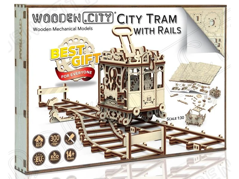 WOODEN.CITY Bausatz City Tram Strassenbahn 9 WOODEN.CITY Bausatz City Tram Strassenbahn – Bild 7