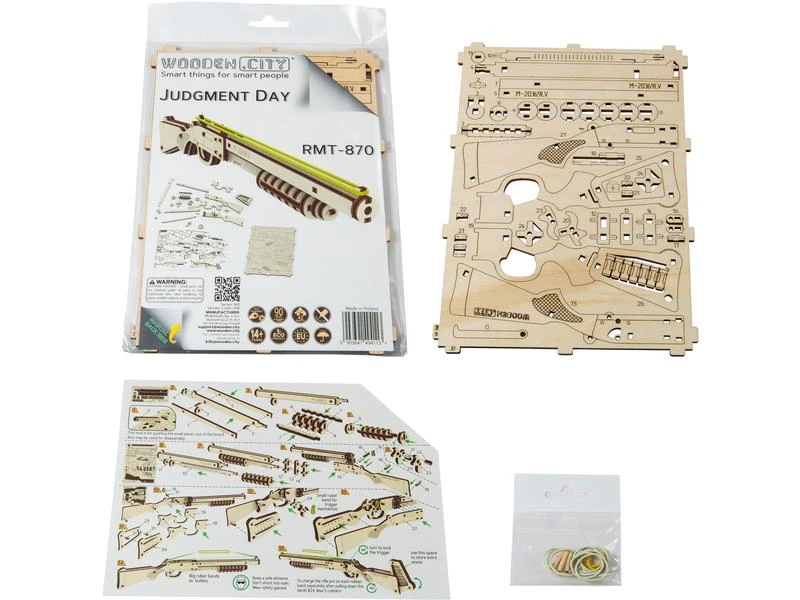 WOODEN.CITY Bausatz Schrotflinte RMT-870 Waffe 5 WOODEN.CITY Bausatz Schrotflinte RMT-870 Waffe – Bild 3