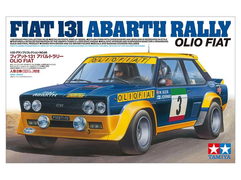 Tamiya Bausatz Fiat 131 Abarth Rally Olio Fiat 1:20 7 Tamiya Bausatz Fiat 131 Abarth Rally Olio Fiat 1:20 – Bild 5