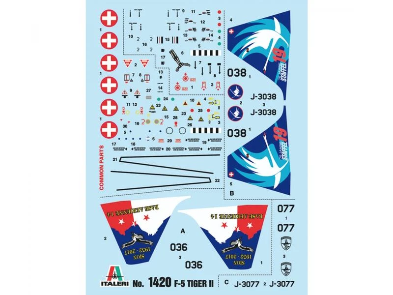 Italeri Bausatz Northrop F-5E Tiger II Schweizer Luftwaffe 1:72 4 Italeri Bausatz Northrop F-5E Tiger II Schweizer Luftwaffe 1:72 – Bild 2