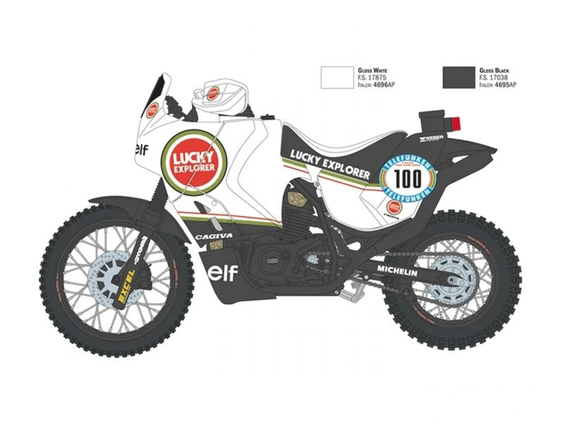 Italeri Bausatz Cagiva Elephant 850 Winner 1:9 8 Italeri Bausatz Cagiva Elephant 850 Winner 1:9 – Bild 6