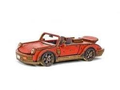 WOODEN.CITY Bausatz Sportwagen bemalt