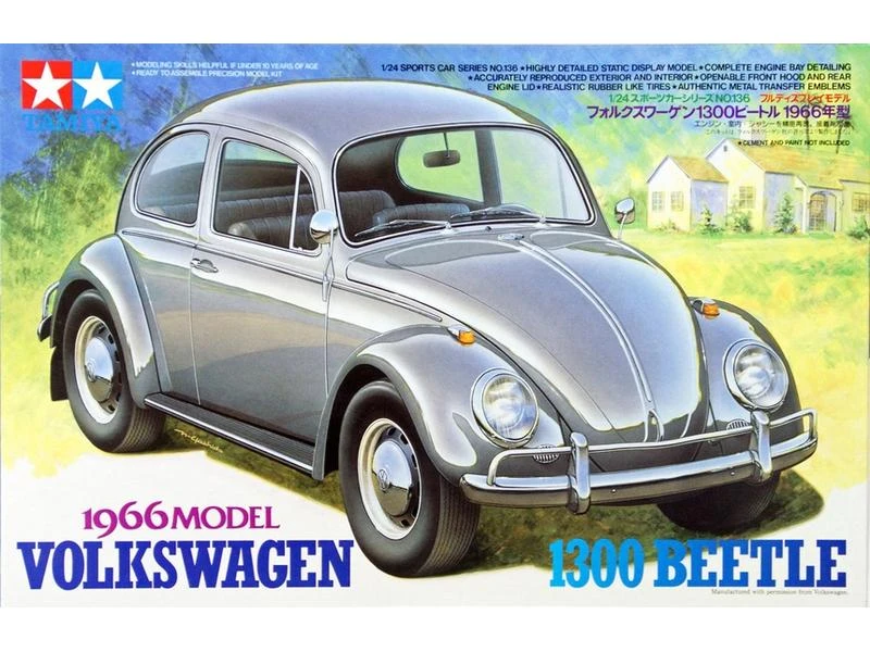 Tamiya Bausatz VW Käfer 1300, 1966 1:24 4 Tamiya Bausatz VW Käfer 1300, 1966 1:24 – Bild 2