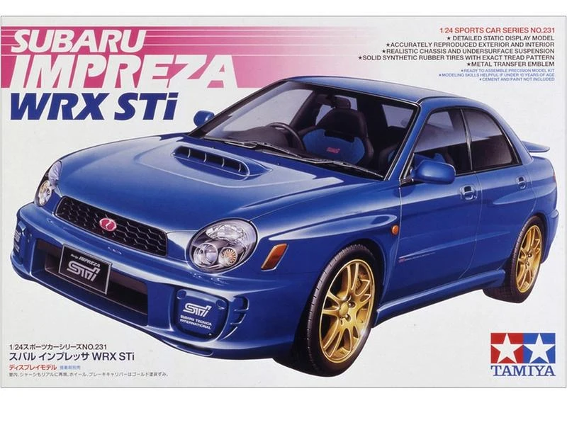 Tamiya Bausatz Subaru Impreza STI 1:24 4 Tamiya Bausatz Subaru Impreza STI 1:24 – Bild 2