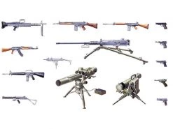 Italeri Bausatz Modern Light Weapon Set 1:35