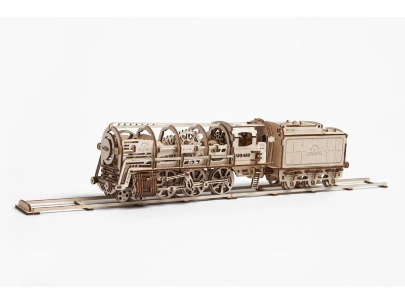 Ugears Bausatz Lokomotive mit Schlepptender 4 Ugears Bausatz Lokomotive mit Schlepptender – Bild 2
